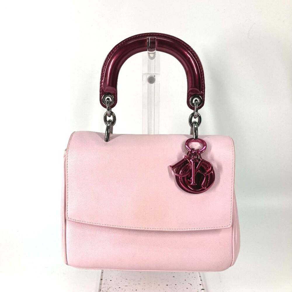 CHRISTIAN DIOR Pink Leather Shoulder Bag - Picture 1 of 16